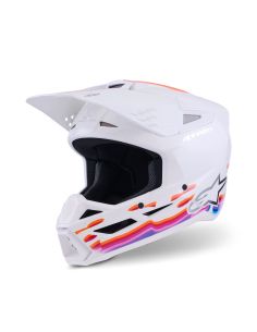 Casque cross Alpinestars S-M3 Force - Blanc