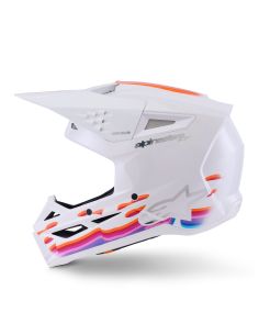 Casque cross Alpinestars S-M3 Force - Blanc 2