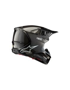 Casque cross Alpinestars S-M10 Solid - Noir Carbon 2