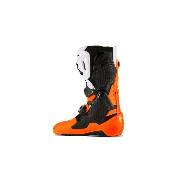 Bottes cross Alpinestars Tech 10 Enduro - Orange Fluo Noir Blanc