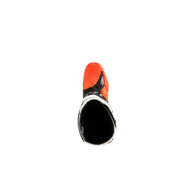 Bottes cross Alpinestars Tech 10 Enduro - Orange Fluo Noir Blanc