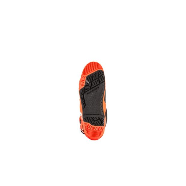 Bottes cross Alpinestars Tech 10 Enduro - Orange Fluo Noir Blanc