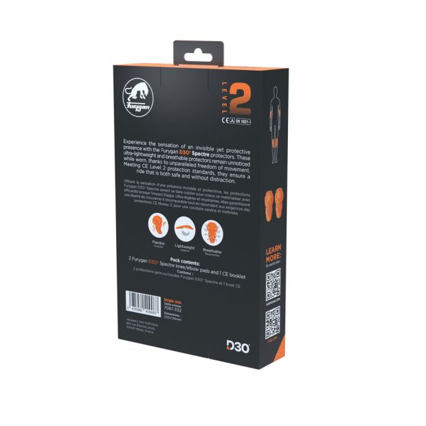 Protections Furygan COUDES/GENOUX SPECTRE D3O L2 Orange