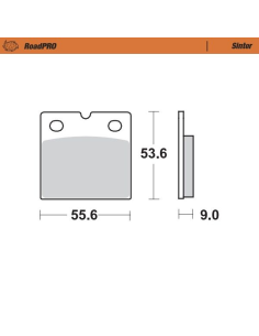 Plaquettes de frein MOTO MASTER métal fritté 401602 Road Pro Sinter