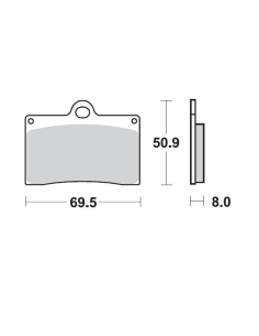 Plaquettes de frein MOTO MASTER 402004 Road Pro Ceramic