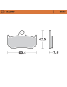 Plaquettes de frein MOTO MASTER métal fritté 402602 Road Pro Sinter
