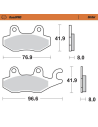 Plaquettes de frein MOTO MASTER métal fritté 402902 Road Pro Sinter