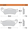 Plaquettes de frein MOTO MASTER métal fritté 403201 Road Pro Sinter