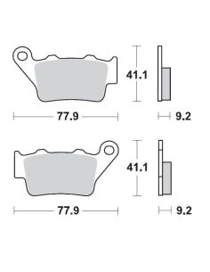 Plaquettes de frein MOTO MASTER 403404 Road Pro Ceramic