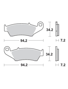 Plaquettes de frein MOTO MASTER 403904 Road Pro Ceramic