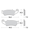 Plaquettes de frein MOTO MASTER 403904 Road Pro Ceramic