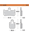 Plaquettes de frein MOTO MASTER métal fritté 406901 Road Pro Sinter