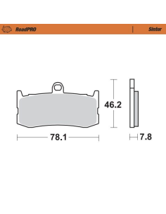 Plaquettes de frein MOTO MASTER métal fritté 407301 Road Pro Sinter