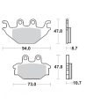 Plaquettes de frein MOTO MASTER 409004 Road Pro Ceramic