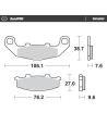 Plaquettes de frein MOTO MASTER 410104 Road Pro Ceramic