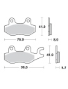 Plaquettes de frein MOTO MASTER 410204 Road Pro Ceramic