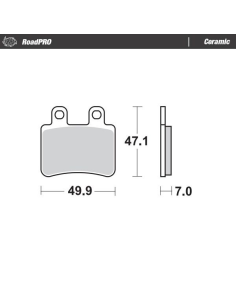 Plaquettes de frein MOTO MASTER 410804 Road Pro Ceramic