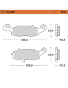 Plaquettes de frein MOTO MASTER métal fritté 410902 Road Pro Sinter