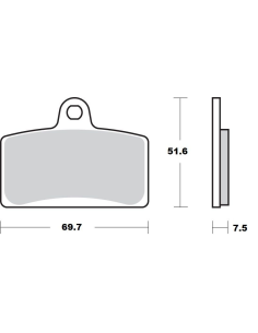 Plaquettes de frein MOTO MASTER 411404 Road Pro Ceramic