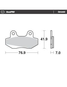 Plaquettes de frein MOTO MASTER 411604 Road Pro Ceramic