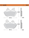 Plaquettes de frein MOTO MASTER métal fritté 411901 Road Pro Sinter