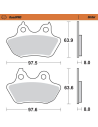 Plaquettes de frein MOTO MASTER métal fritté 412002 Road Pro Sinter
