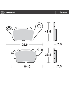 Plaquettes de frein MOTO MASTER 412904 Road Pro Ceramic