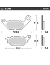 Plaquettes de frein MOTO MASTER 413004 Road Pro Ceramic