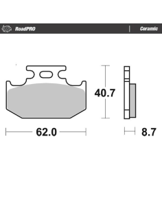 Plaquettes de frein MOTO MASTER 413804 Road Pro Ceramic