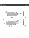 Plaquettes de frein MOTO MASTER 414104 Road Pro Ceramic