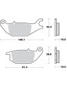 Plaquettes de frein MOTO MASTER 414204 Road Pro Ceramic