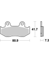 Plaquettes de frein MOTO MASTER métal fritté 090421 Nitro