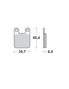 Plaquettes de frein MOTO MASTER métal fritté 090511 SinterPro Racing
