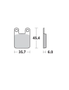 Plaquettes de frein MOTO MASTER métal fritté 090511 SinterPro Racing