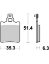 Plaquettes de frein MOTO MASTER métal fritté 090721 Nitro