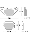 Plaquettes de frein MOTO MASTER métal fritté 091121 Nitro