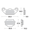 Plaquettes de frein MOTO MASTER métal fritté 091311 SinterPro Racing