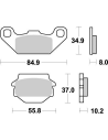 Plaquettes de frein MOTO MASTER métal fritté 091321 Nitro