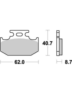 Plaquettes de frein MOTO MASTER métal fritté 092221 Nitro