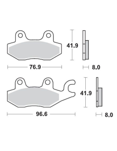 Plaquettes de frein MOTO MASTER métal fritté 092611 SinterPro Racing
