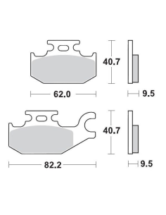 Plaquettes de frein MOTO MASTER métal fritté 094211 SinterPro Racing