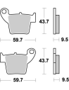 Plaquettes de frein MOTO MASTER métal fritté 094321 Nitro