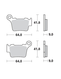 Plaquettes de frein MOTO MASTER métal fritté 094422 Nitro Sport