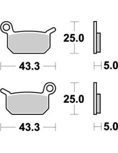 Plaquettes de frein MOTO MASTER métal fritté 094721 Nitro
