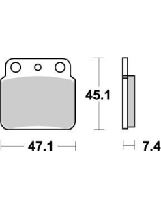 Plaquettes de frein MOTO MASTER métal fritté 095221 Nitro