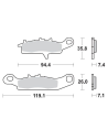 Plaquettes de frein MOTO MASTER métal fritté 095311 SinterPro Racing