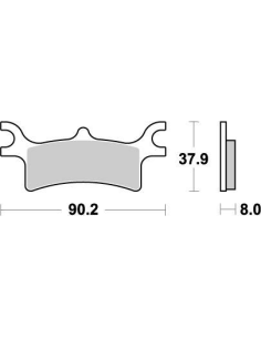 Plaquettes de frein MOTO MASTER métal fritté 095611 SinterPro Racing