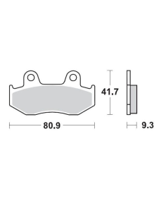 Plaquettes de frein MOTO MASTER métal fritté 095811 SinterPro Racing
