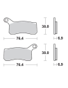 Plaquettes de frein MOTO MASTER métal fritté 096511 SinterPro Racing