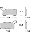 Plaquettes de frein MOTO MASTER métal fritté 096521 Nitro